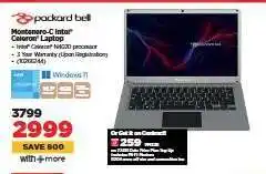 HiFi Corp Packard Bell Montana-C Intel Celeron Laptop offer