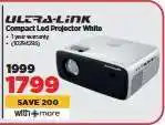 HiFi Corp Ultra-Link Compact Led Projector White offer