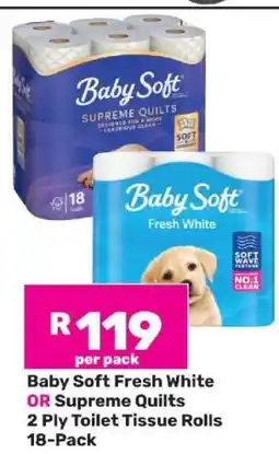 Game Baby Soft Fresh White OR Supreme Quilts offer