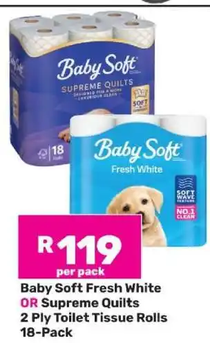 Game Baby Soft Fresh White OR Supreme Quilts offer