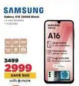 HiFi Corp Samsung Galaxy A16 128GB Black offer