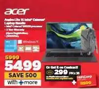HiFi Corp Acer Aspire Lite 15 Intel Celeron Laptop Bundle offer