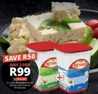 Checkers Hyper Président South African Feta Cheese All Variants offer