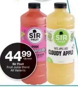 Checkers Hyper Sir Fruit Fruit Juice Blend All Variants offer