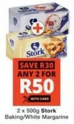 Checkers Hyper Stork Baking/ White Margarine offer