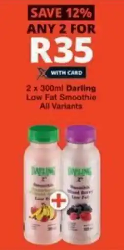 Checkers Hyper Darling Low Fat Smoothie All Variants offer