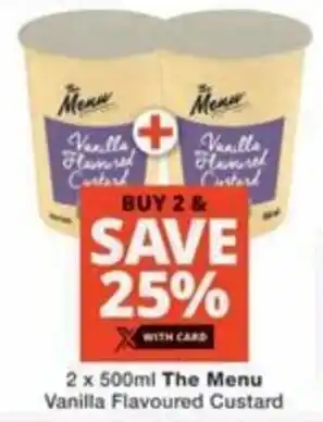 Checkers Hyper The Menu Vanilla Flavoured Custard offer