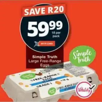 Checkers Hyper Simple Truth Large Free-Range Eggs offer