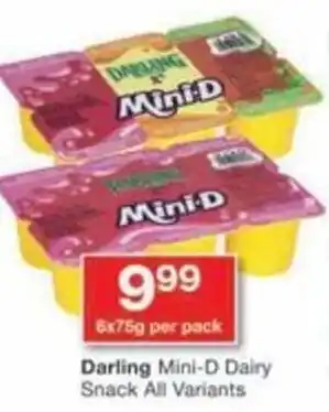Checkers Hyper Darling Mini-D Dairy Snack All Variants offer