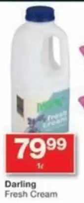 Checkers Hyper Darling Fresh Cream offer