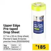 Builders Warehouse Upper Edge Pre-Taped Drop Sheet 850006904 offer