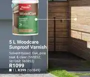 Builders Warehouse Plascon Woodcare Sunproof Varnish 560852, 561068, 560853-5Ltr offer