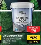 Builders Warehouse Fired Earth Extreme Roof 488810-20Ltr offer