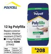Builders Warehouse Polycell Polyfilla 27647-12Kg offer