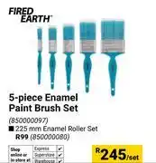 Builders Warehouse Fired Earth 5-Piece Enamel Paint Brush Set 850000097-Per Set offer