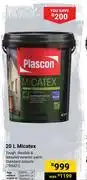 Builders Warehouse Plascon Micatex 705421-20Ltr offer