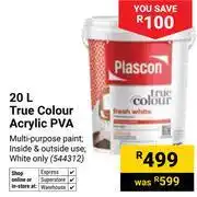 Builders Warehouse Plascon True Colour Acrylic PVA 544312 offer