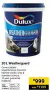 Builders Warehouse Dulux 20L Weatherguard offer