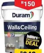 Builders Warehouse Duram 20L Wall & Celing offer