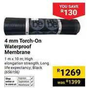 Builders Warehouse Abe 4mm Torch On Waterproof Membrane offer