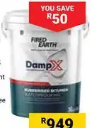 Builders Warehouse Fired Earth Damp-X 20L Black Rubberised Bitumen offer