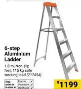 Builders Warehouse 6 Step Aluminium Ladder 1.8m offer