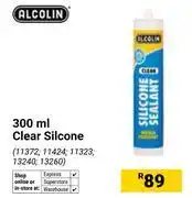 Builders Warehouse Alcolin 300ml Clear Silicone offer