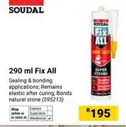 Builders Warehouse Soudal Fix All (595213)-290ml offer