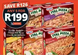 Checkers Hyper Dr. Oetker Frozen Ital Pizza Classic All Variants offer