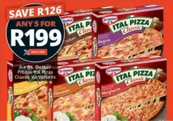 Checkers Hyper Dr. Oetker Frozen Ital Pizza Classic All Variants offer