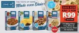 Checkers Hyper Dine-In Frozen Ready Meal All Variants offer