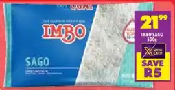 Shoprite Imbo sago offer