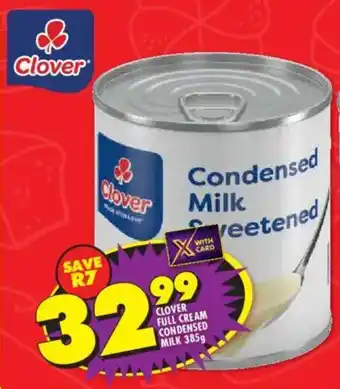 Clover full cream condensed milk