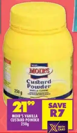 Shoprite Moir's vanilla custard powder offer