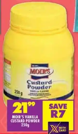 Moir's vanilla custard powder