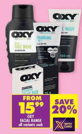 Shoprite Oxy facial range offer