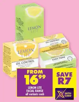 Shoprite Lemon lite facial range offer