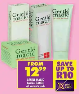 Shoprite Gentle magic facial range offer