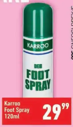 Shoprite Karroo Foot Spray offer