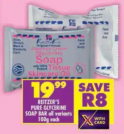 Shoprite Reitzer's pure glycerine soap bar offer
