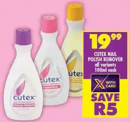 Shoprite Cutex nail polish remover offer