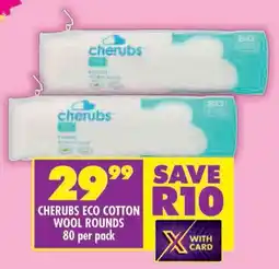 Shoprite Cherubs eco cotton wool rounds offer