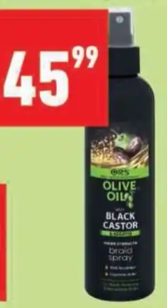 Shoprite ORS Olive Oil Black Castor & Keratin Braid Spray offer