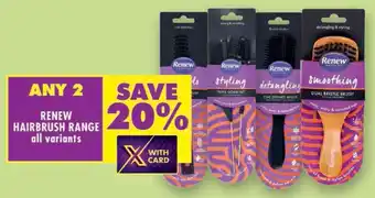 Shoprite Renew hairbrush range offer