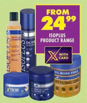 Shoprite Isoplus product range offer