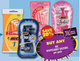 Shoprite Bic disposable razors offer