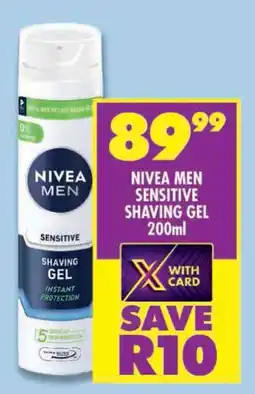 Shoprite Nivea men sensitive shaving gel offer