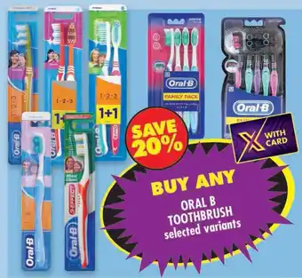 Shoprite Oral-B Toothbrush offer