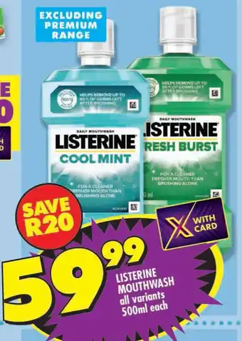 Shoprite Listerine mouthwash offer