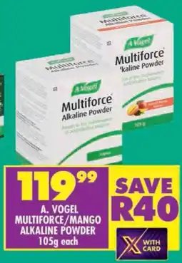 Shoprite A. vogel multiforce/ mango alkaline powder offer